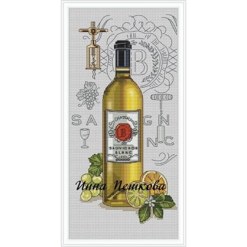 Fruit Wine Series-Orange Wine 24-27 Cross Stitch Kit Package Greeting Needlework Counted Kits Embroidery cross stitch set