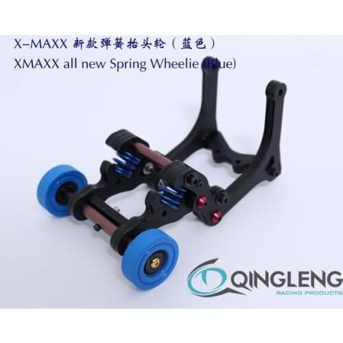 New spring wheelie bar with 2 wheel for Traxxas X-MAXX