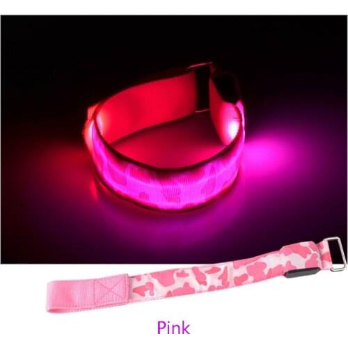 Armbands Night Reflective Wristband LED Bracelet Fashion Unisex Glow Wrist Band Cuff Bracelet Bangle For Adults Kids 50pcs/lot