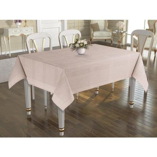 Land Of dowry Jasmina Rectangle Table Cloth Cappucino