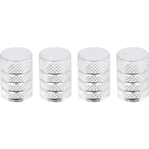 Knurling Styling Motorcycle Motor Bike Wheel Tire Valve Stem Rim Cap Silver Color Dustproof Covers Automobiles Accessories