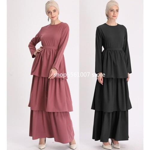 Ramadan Abaya Hijab Muslim Dress Dubai Caftan Kaftan Eid Sweet Cake Dresses Islamic Clothing Abayas for Women Robe Islam Vestido