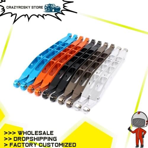 RCAWD 2PCS Aluminum Rear Lower Chassis Linkage Link Set For Axial Yeti Rock Racer Ax90026 Buggy Crawler Upgraded Hop-Up Rc Parts