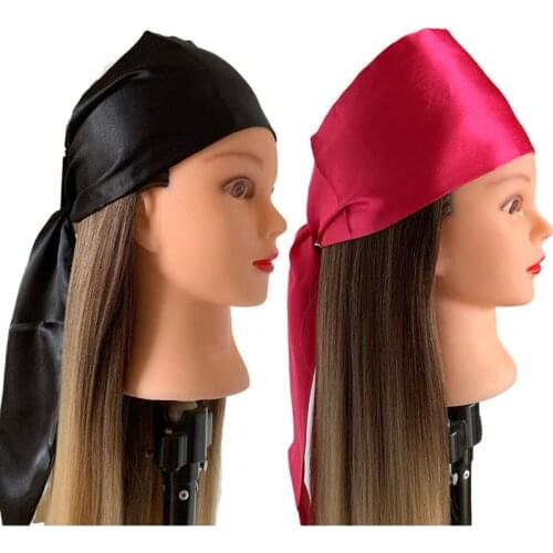 Satin Edge Laying Scarf Wrap for Hair Frontal Wig Grip Soft Satin Headband For Makeup, Facial,Sport,Yoga