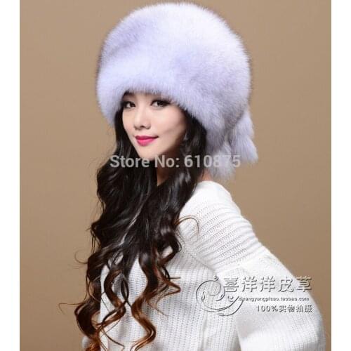 Women Men Winter Plus Size Bombers Mink Fur Hat Female Winter Fur Hat Mink Skin Hat Mink Fur Hat