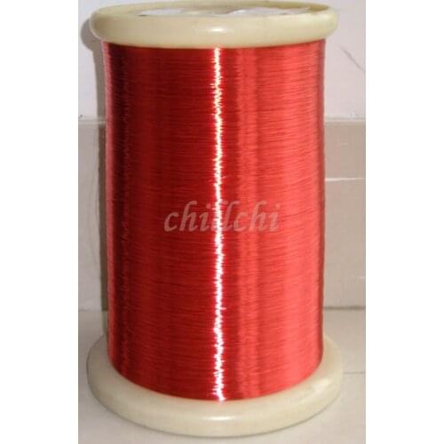 0.12 mm red wire polyurethane enamelled round winding wire QA-1-130