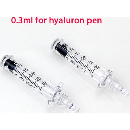 0.3 ml Hyaluron Pen Ampoule Head Needle Mesotherapy Gun Pen Lip Lifting Wrinkle Removal Water Syringe Meso Atomizer Accessories