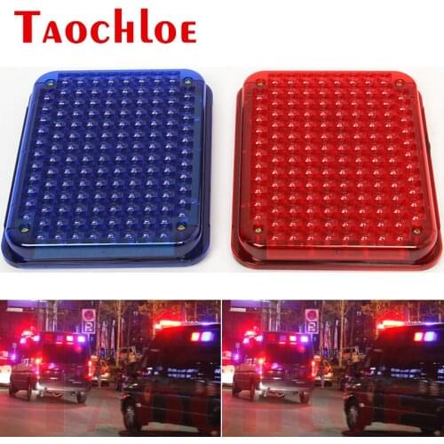 1Pc Ambulance Police Lights Red Blue 12V 24V Flashing Strobe Lamps Stroboscopes For Auto Car Truck Police Flasher