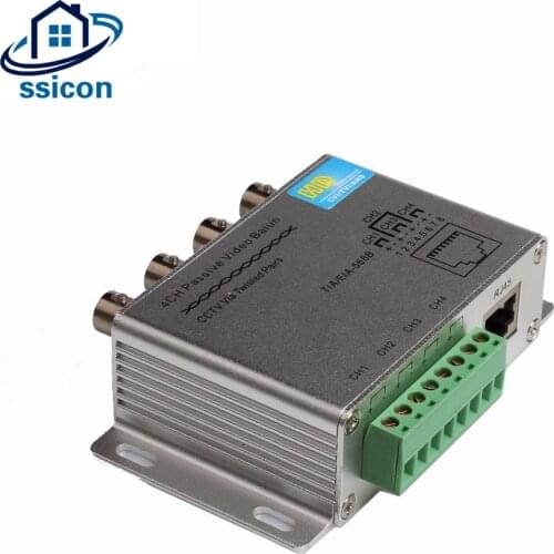4CH 8CH CCTV Camera Passive Video Balun Via Twisted Pairs UTP Balun Transceiver BNC To UTP RJ45 For TVI CVI AHD Cameras