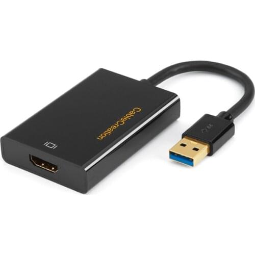 USB to HDMI Adapter (Display Link Chipset),USB 3.0 External Video Card Compatible Windows 7/8/10,MacOS and More,USB to Display