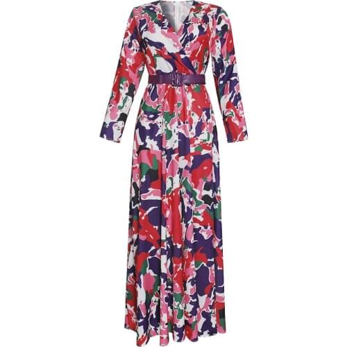 African Dress For Women 2021 New African Long Maxi Dresses Dashiki Fashion Long Sleeve Loose Dress Womens African Clothes