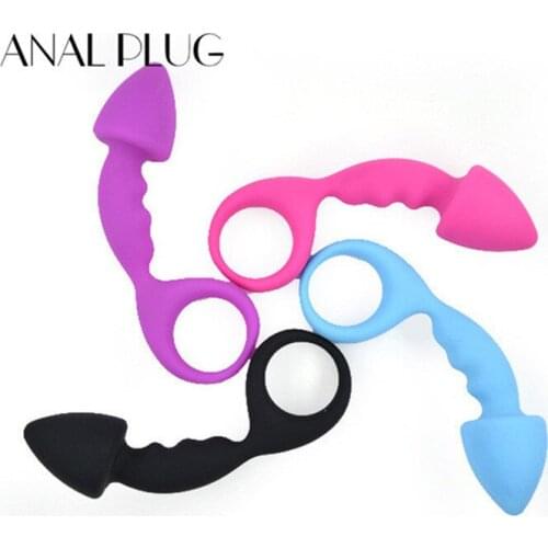 ANAL PLUG Silicone Anal Beads Butt Plug Masturbator Anal Balls Expander Vibrant Anal Plug Vaginal Massager Pussy Sex Toys