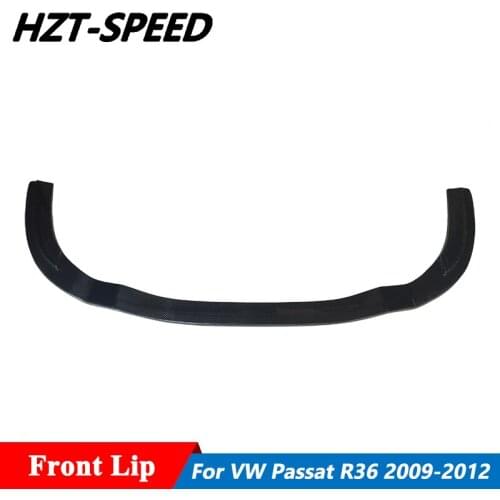 Carbon Fiber Car Front Bumper Spoiler Lip For Volkswagen Passat R36 Car Body Kit 2009-2012