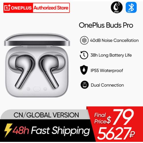 OnePlus Buds Pro Smart Adaptive Noise Cancellation TWS Earphone For OnePlus 9 Pro 9R 8T Nord 2 Bluetooth Earphone Buds Pro