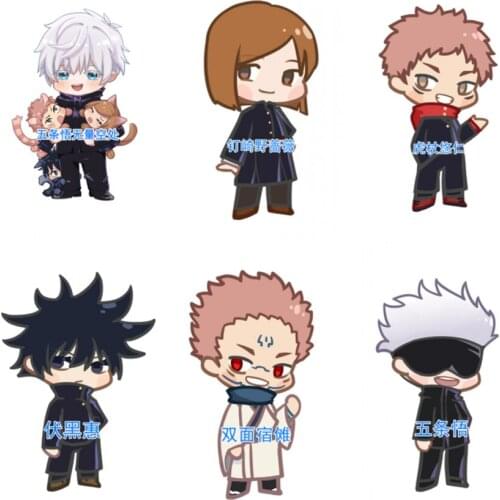Jujutsu Kaisen Acrylic Key chain Gojo Satoru Keyring Fushiguro Megumi Acrylic Keyring cute Pendant