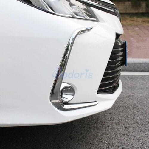 For Toyota Corolla 2019 2020 Front Rear Reflector Fog Light Lamp Cover Decoration Garnish Moulding Trim Chrome Accessories