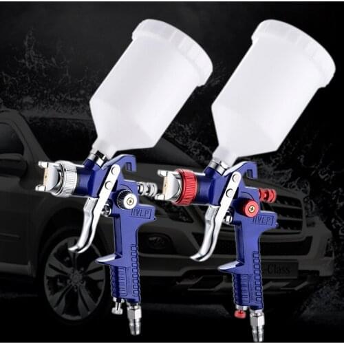 Hot Sale H827 Spray Paint Gun 1.4mm 1.7mm 600ml Up-pot Airbrush Airless Spray Gun for Painting Cars Pneumatic Tool Air Brush