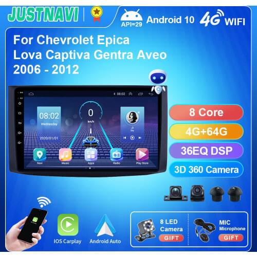 Car Radio Radios Android 9.0 For Chevrolet Epica Lova Captiva Gentra Aveo GPS 2 Din Car Dvd Multimedia Player Carplay 2006-2012