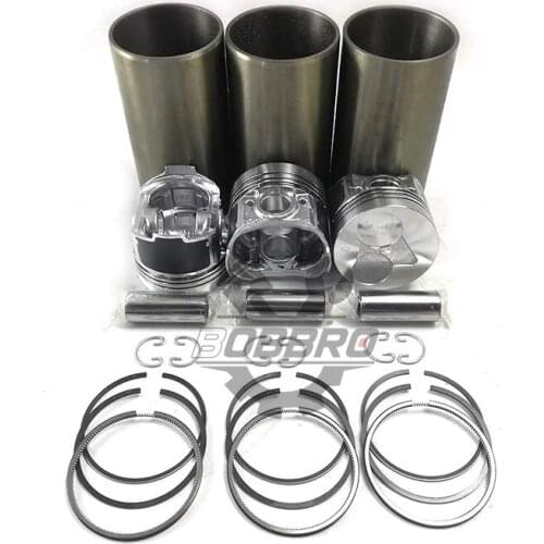 D722 Liner Kit With Piston 16851-21112 Ring 16853-21050 For Kubota Tractor B1610 BX1850 Excavator AL20DX K008 Loader 604 SX603