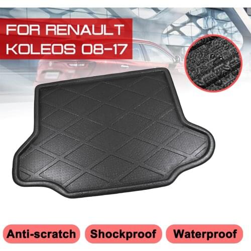 Car Rear Trunk Boot Mat Waterproof Carpet Anti Mud Tray Cargo Liner For Renault Koleos 2008 2009 2010 2011-2017 Floor Mats
