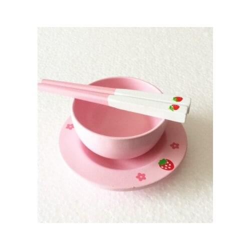Mother Garden Wood Simulation kitchen Dishes chopsticks Baby Childrens Early Learning Classic Toys Pretend Play Kitchen Toys
