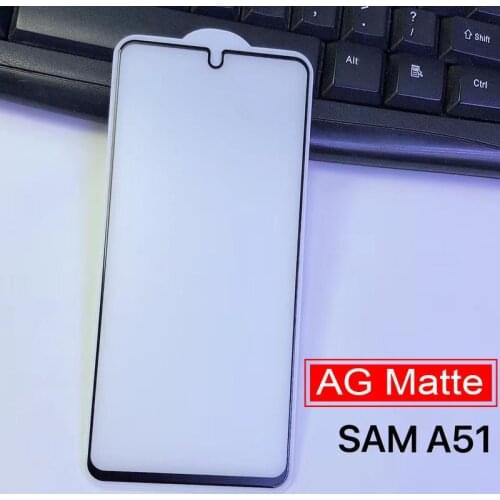 100pcs 9D Full Glue AG matte Tempered Glass Screen Protector For Samsung note 10 lite/s10 lite/A91/A81/A51/A71/A90/A30S/A32/A52