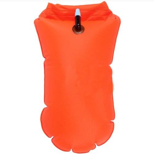 Inflatable Swimming Buoy Dry Bag Water Sports Swimmer Drag Floating Double Airbag Belt Storage Safety Bag
