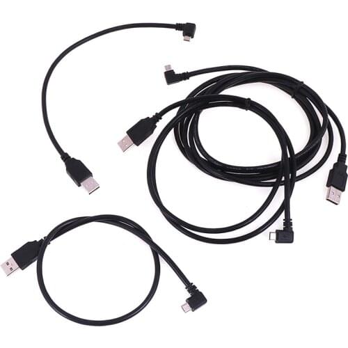 New 0.3/0.5/1.0/1.5M right angle micro usb charger cable for microsoft surface Charger Cable Converter 90 Degree Adapter