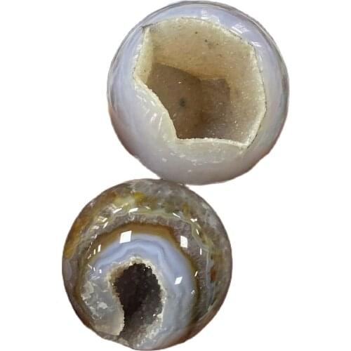Wholesale Natural Agate Geode Ball Crystal Quartz Sphere Reiki Healing 1PC