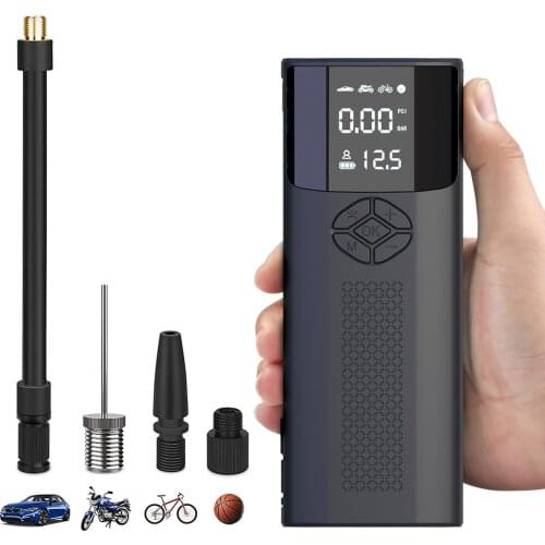 Portable Handheld Wireless Smart Air Pump Car Tire Automatic Inflator Compressor 150PSI Motorcycle Bicycle Football Inflatable
