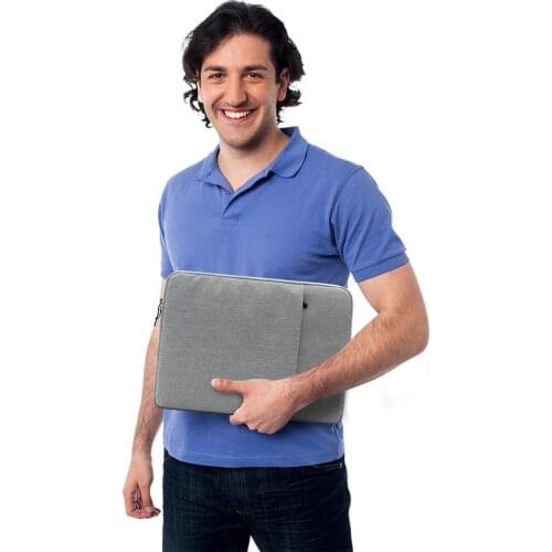 Rainyear Laptop Bag Case Sleeve Cover for Macbook Air Acer Asus 11 13 15.6 inch Notebook Computer Bag Waterproof Light Grey New