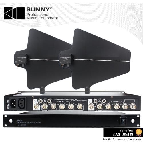 Antenna Distributor System shure UA845 UA874 490-960MHz Frequency 5 Channel Antena Power Distribution For Wireless Microphone