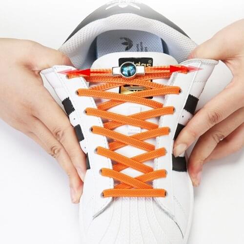 1Pair No Tie Shoelaces New Elastic Shoe Laces 1 Second Quick Flat Lace Kids Adult Unisex Sneakers Shoelace Lazy Laces Strings