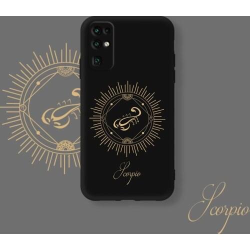 ASINA Liquid Silicone Case for Honor 20 30 50 Pro 8x 9x 9a Constellation Cover Bumper for Honor View 30 40 20 Cute Couple Capa