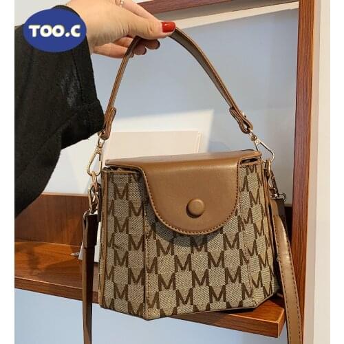 Bucket Bag Women 2021 New Women Fashion Printing Handbag Large Capacity Single Shoulder Messenger Bags New Women Purse Handbags