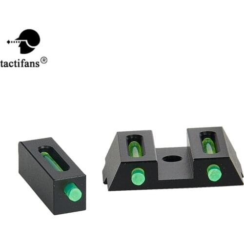Tactical Sight-Set Focus-lock Designed Red Green Fiber Optic Front With Combat Rear Sights Focus Lock For Glock Hunting sights