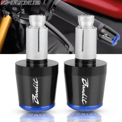 For SUZUKI GSF 250 600 600S 650 650S 650N 1200 1250 Bandit 650S Motorcycle 7/8" 22MM Handlebar Hand Grips Handle Bar End Cap