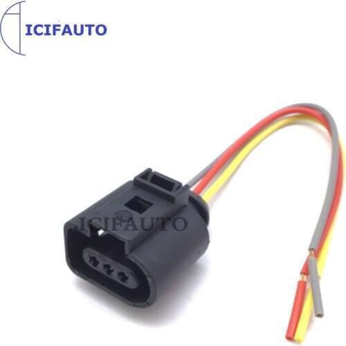 Camshaft Position Sensor 3 Pin Wire Connector Plug Harness For Audi A3 Q7 TT Touareg Eos CC R32 Passat 3.2 3.6L BMW 135i 128i