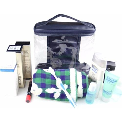 Aosbos Women Men Waterproof Transparent Solid PVC Travel cosmetic bags Make Up Organizer Bag Toiletry Bathing Storage Handbag