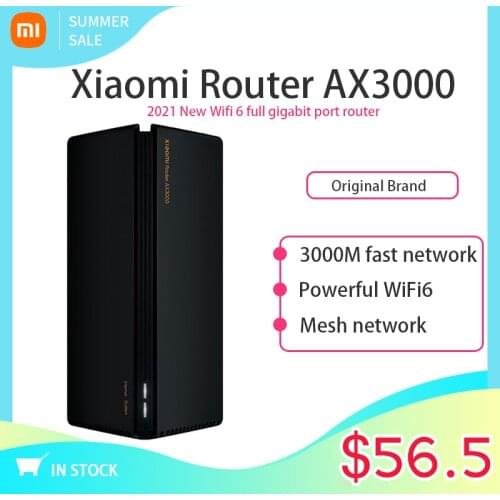 New Original Xiaomi Router AX3000 5GHz Router Mesh WIFI6 Full Gigabit Mesh WiFi Repeater 4 Antennas Network Extender Mesh Router