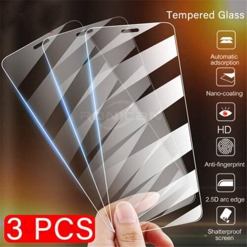 3Pcs Full Cover Glass on For iPhone 11 12 Pro Max X XS Max XR Screen Protector For iPhone 7 8 6 6s Plus 5 SE 2020 Tempered Glass