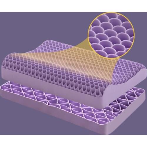 Zq Non-Pressure Pillow Summer Household Cervical Support Single Pectin Cool Pillow Core Washable for Sleep