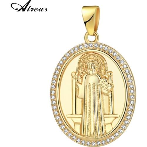 1Pc Avatar Badge Zircon Charms for Jewelry Making Supplies Gold Angel Leopard Head Pendant Diy Accessories for Earrings Necklace