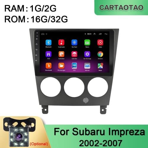 Android 9.0 car radio multimedia video player for Subaru Impreza GD GG 2002 2003 2004 2005 2006 2007 GPS WiFi BT audio 2 DIN