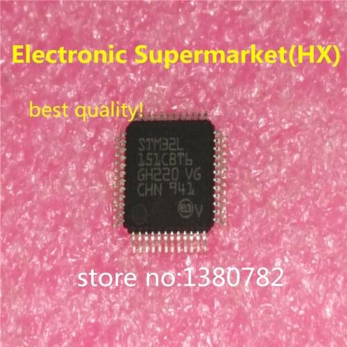 Free Shipping 10pcs/lots STM32L151CBT6 LQFP-48 New original IC In stock