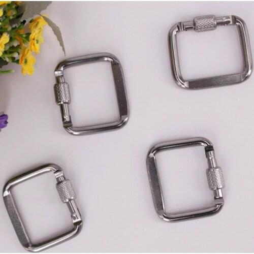 Safe Multi-Function Square Mini Hanging Buckle Aluminum Alloy Carabiner for Outdoor camping equipment Climbing Accessories