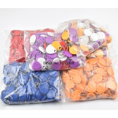 500pcs/Lot RFID Key Fobs 125KHz EM4305 Proximity ABS Tags Read and Write Wewritable Duplicator Copier Access Control