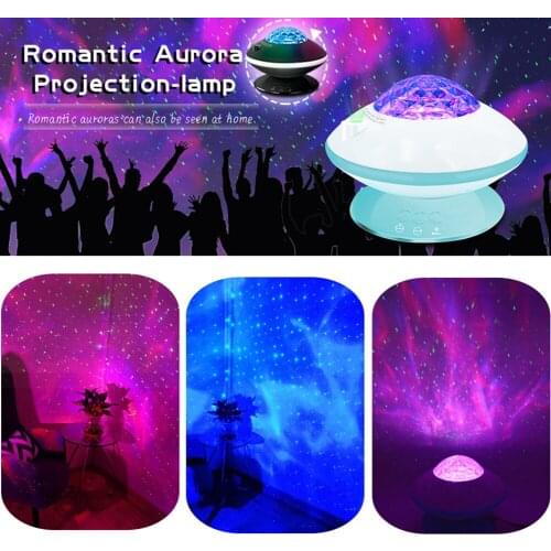 Colorful Starry Sky Galaxy Projector Night Light Child Star Night Light Romantic Projection Lamp Stage Light Effect Projection