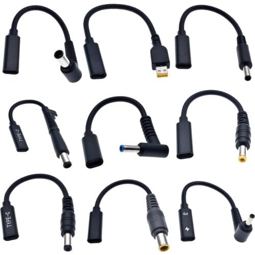 15cm PD USB-C Female TO Mini Slim Cable For ThinkPad 10 Talbet and Helix 2 4X20E75066 TP00064A 12V Power Adapter Converter Cord