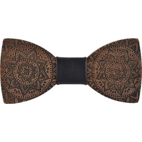 Linbaiway Wooden Bow Ties for Women Handmade Skinny Neck Ties Wood Bowtie for Men Shirt Neck Tie Wedding Butterfly Gravatas